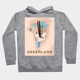 Greenland travel poster Hoodie